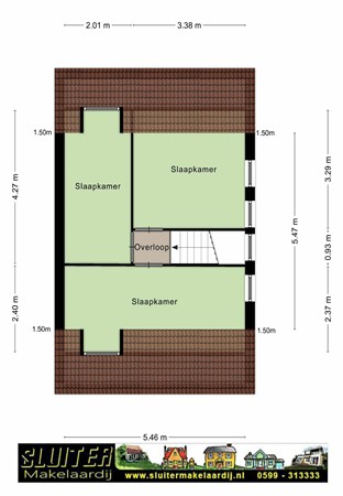 Floorplan - De Vennen 8, 9541 LB Vlagtwedde
